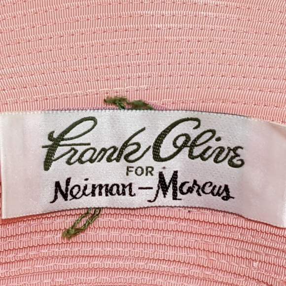 FRANK OLIVE for NEIMAN MARCUS Vintage Bucket Hat in Pink Kentucky Derby - Picture 7 of 8